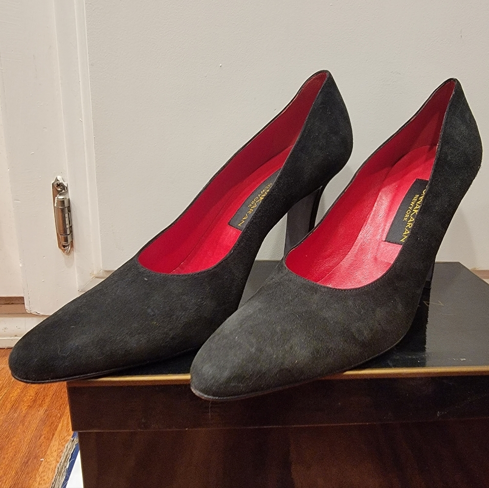 Donna Karen New York Black Suede Shoes